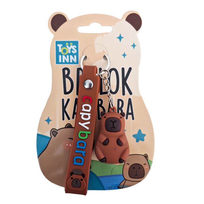 BRELOKI KAPIBARA MIX WZORÓW