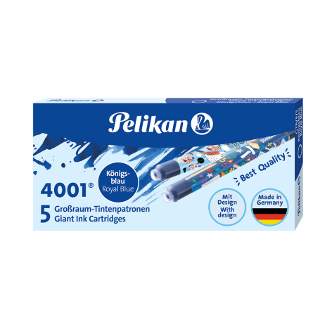 NABOJE PELIKAN DESIGN GTP(5) NIEBIESKIE