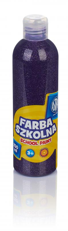 FARBA SZKOLNA ASTRA 250ML BROKAT FIOLETOWA