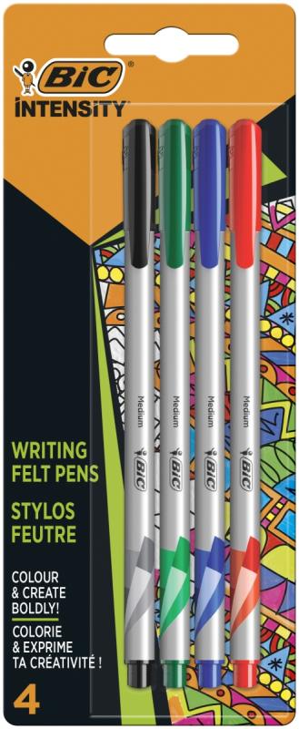 CIENKOPIS BIC INT MEDIUM MIX BL4