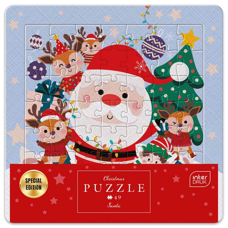 PUZZLE W RAMCE 49 ELEMENTÓW BN SANTA #ŚWIĘTA