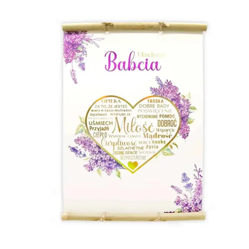 DYPLOM Z BAMBUSEM KOTEK DZIEŃ BABCI I DZIADKA