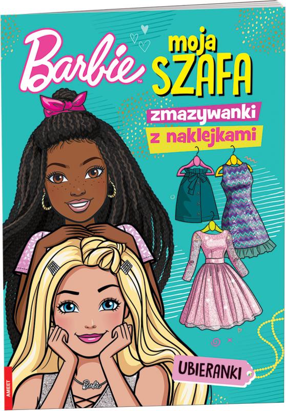 KSIĄŻECZKA BARBIE.MOJA SZAFA.ZMAZYWANKI Z NAKLEJKAMI