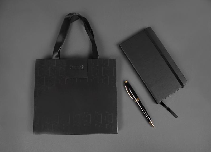 ZESTAW DŁUGOPIS + NOTES W ETUI SYMPHONY PREMIUM CZAR / ZŁ