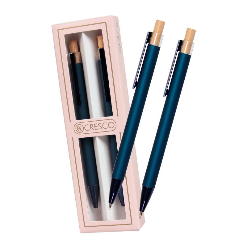 DŁUGOPIS + OŁÓWEK DYPLOMAT W ETUI 28 DY-06 NIEBIESKI