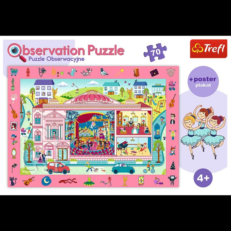PUZZLE 70 TREFL OBSERWACYJNE.ODWIEDZAMY OPERĘ BANER