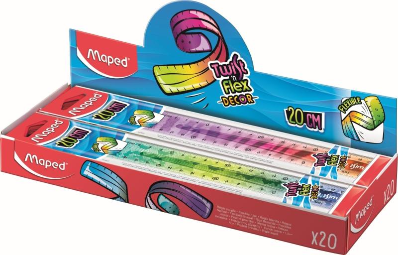 LINIJKA 20 TWIST FLEX ANIMALS NIEŁAMLIWA