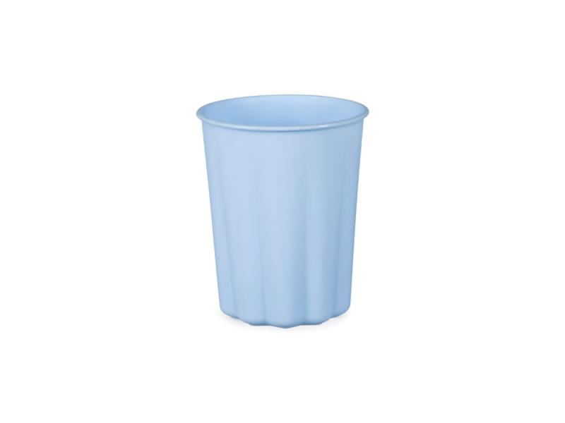 KUBECZKI PLASTIKOWE FALBANKA 220ML BŁĘKITNY