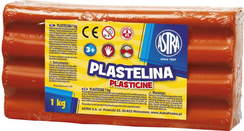 PLASTELINA 1KG ASTRA CZERWONA