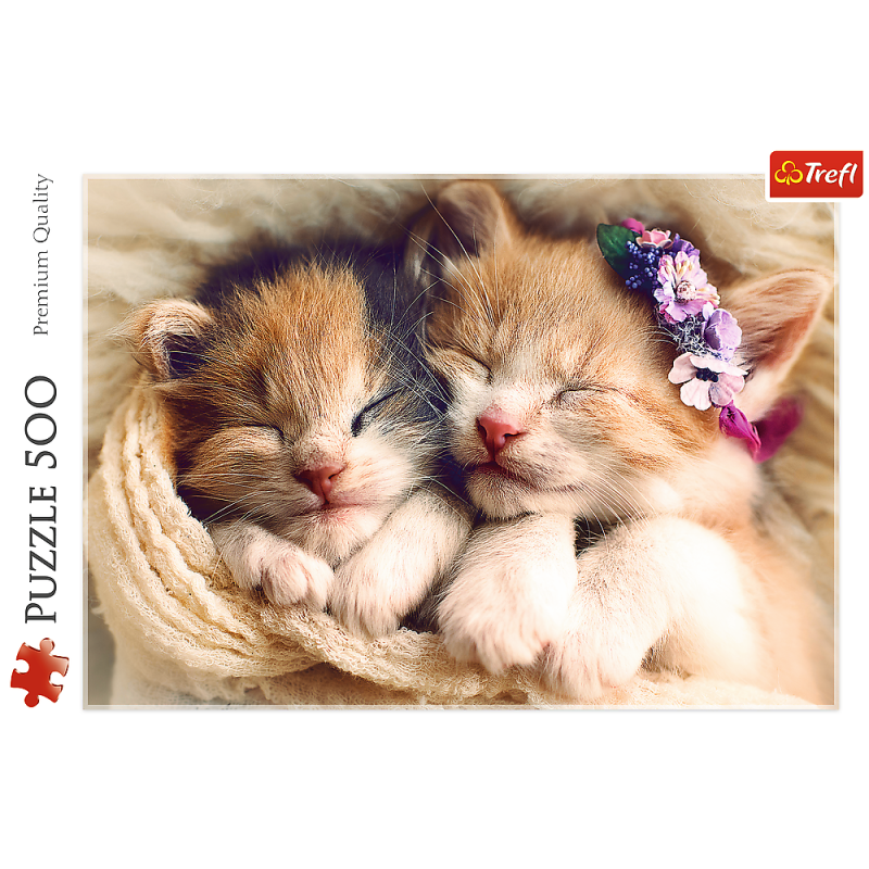 PUZZLE 500 TREFL ŚPIĄCE KOTKI