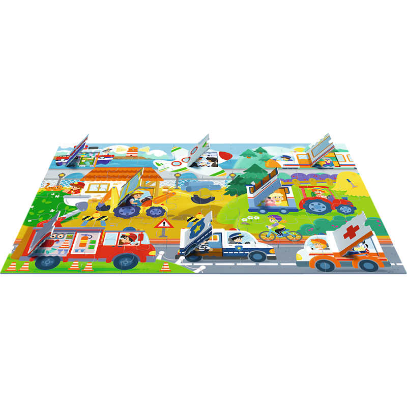 PUZZLE 36 Z OKIENKIEM POJAZDY