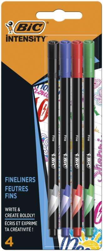 CIENKOPISY BIC INTENSITY FINE CLAS MIX 4 KOLORY