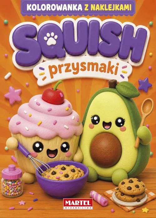 KSIĄŻECZKA SQUISH PRZYSMAKI Z NAKLEJKAMI
