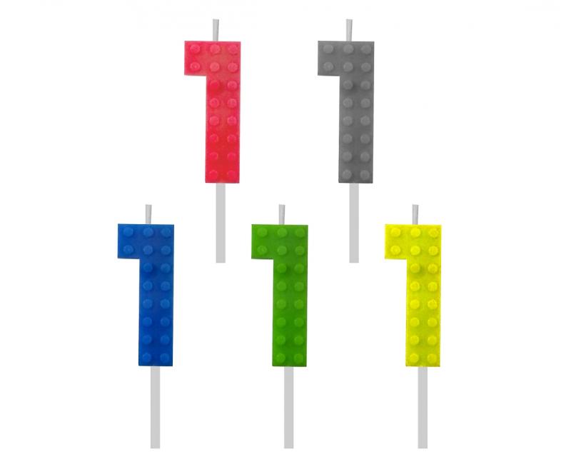 ŚWIECZKA LEGO CYFRA 1
