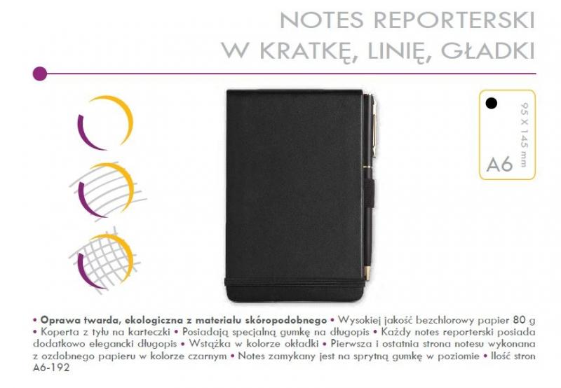 NOTES A6 # REPORTERSKI CZARNY