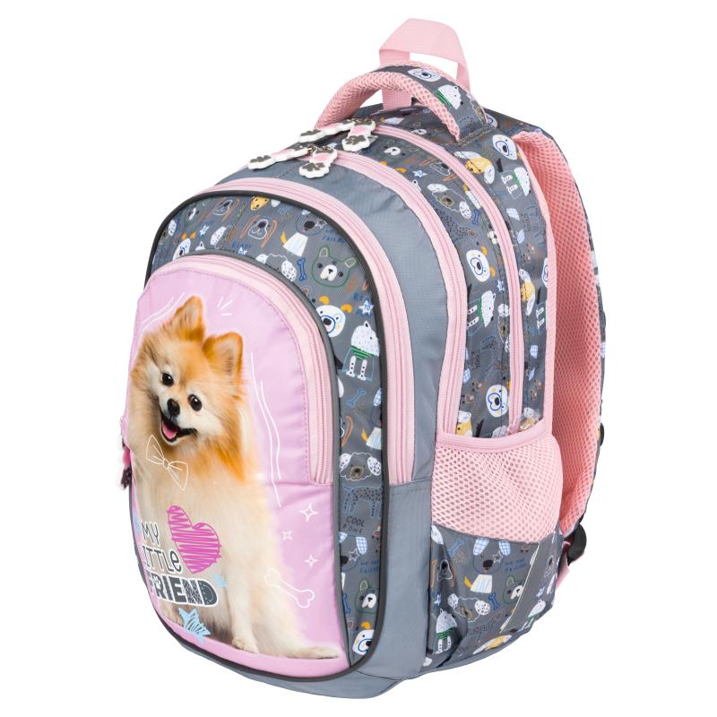 PLECAK 4-KOMOROWY MY LITTLE FRIEND SWEET POMERANIAN BPL-58