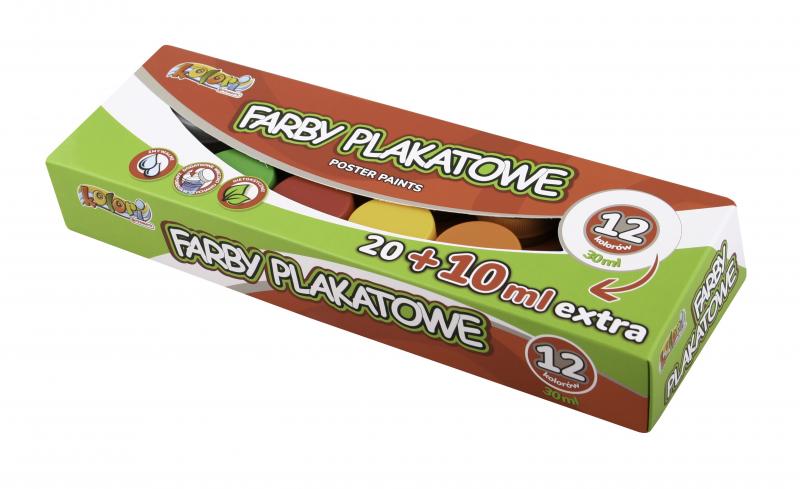 FARBY PLAKATOWE 12/30ML KOLORI TADEO