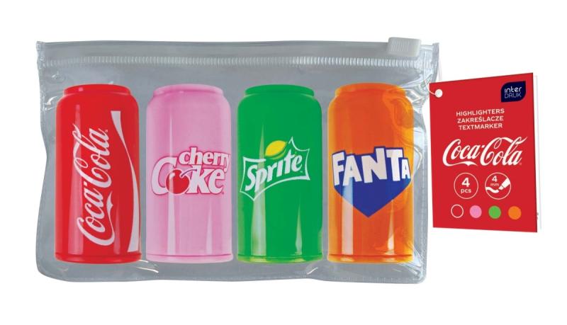 ZAKREŚLACZ MINI 4 KOL COCA-COLA
