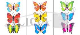 MOTYLKI DEKORACYJNE MOD-5397 7,5CM A3 MIX
