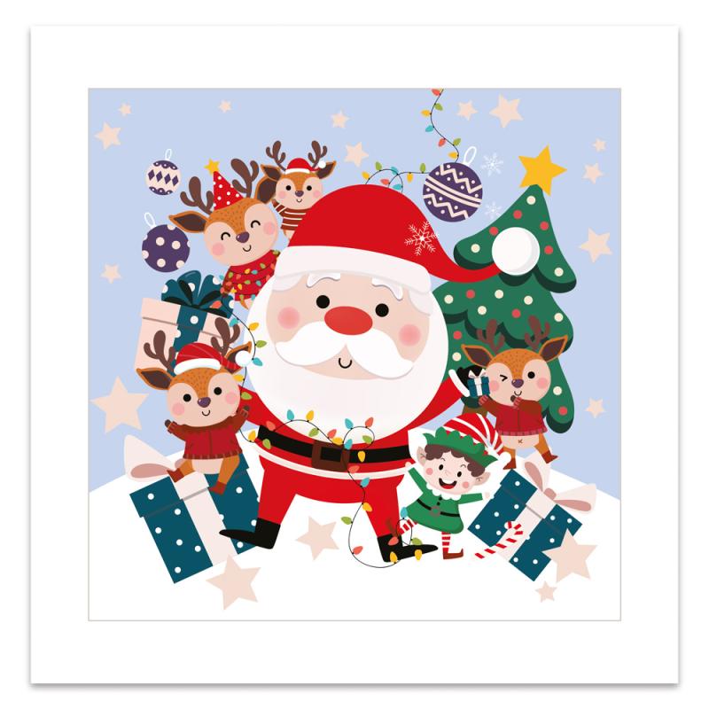 PUZZLE W RAMCE 49 ELEMENTÓW BN SANTA #ŚWIĘTA