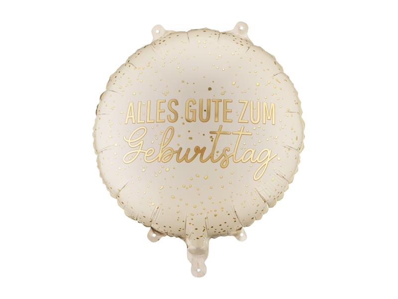 BALON FOLIOWY PASTYLKA ALLES GUTE ZUM GEBURTSTAG 35X35CM MIX