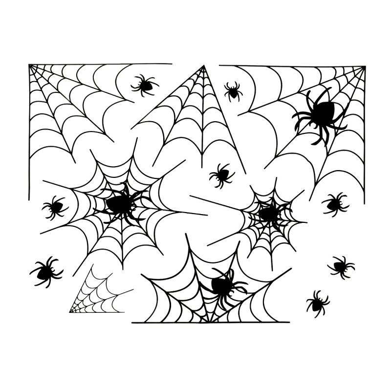 DEKORACJA ELEKTROSTATYCZNA PAJĘCZYNA HALLOWEEN