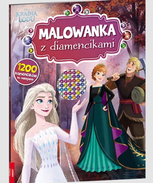 KSIĄŻECZKA DISNEY KRAINA LODU. MALOWANKA Z DIAMENTAMI