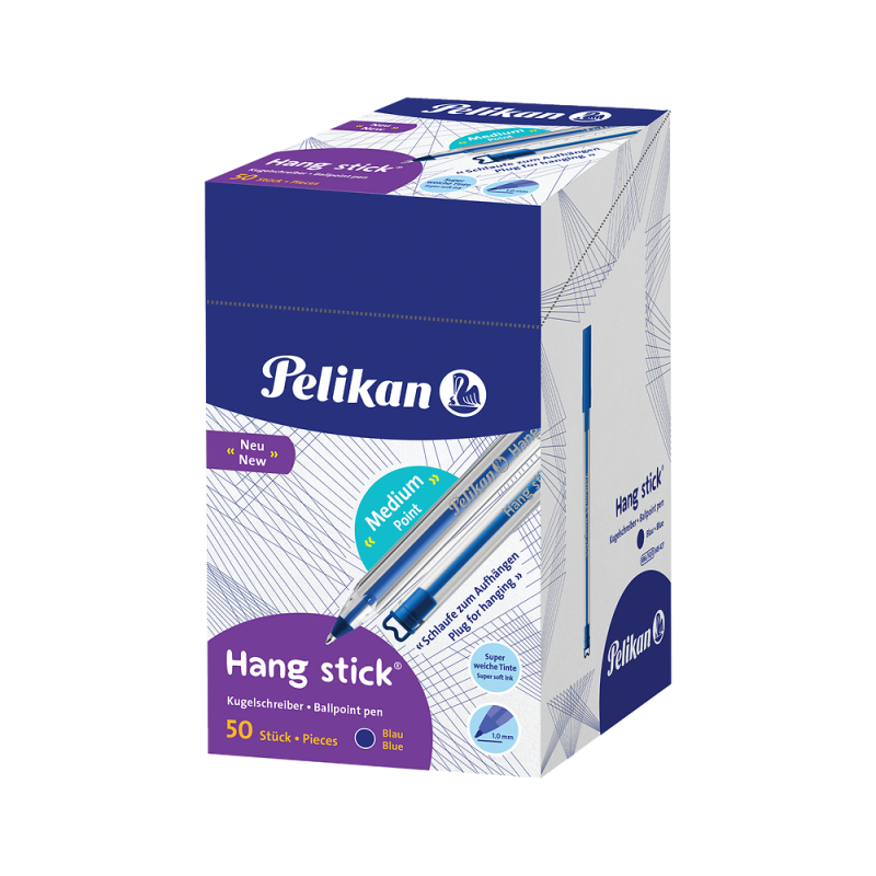 DŁUGOPIS PELIKAN HANG STICK K86 D NIEBIESKI