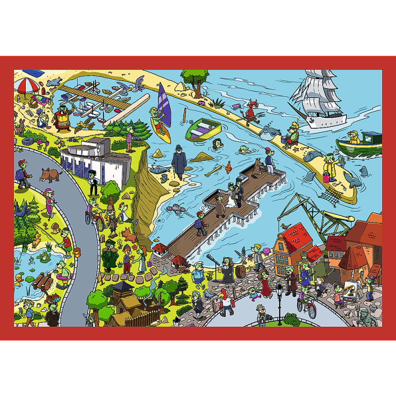 PUZZLE 4W1 TREFL PODRÓŻE TREFLIKÓW