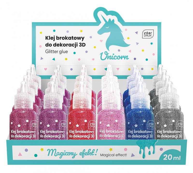 KLEJ BROKAT DO DEKOR 3D 20ML UNICORN A/24