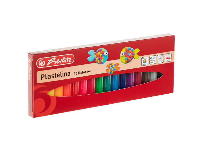 PLASTELINA HERLITZ 16 KOLORÓW