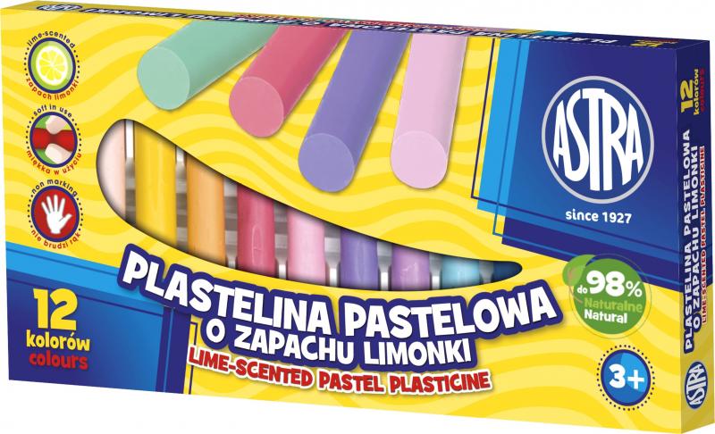 PLASTELINA 12 ASTRA PASTEL ZAPACH LIMONKI