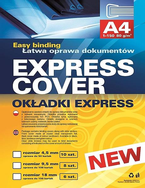 OKŁADKA EXPRES 9.5 ARGO NIEBIESKA OP 8 SZT