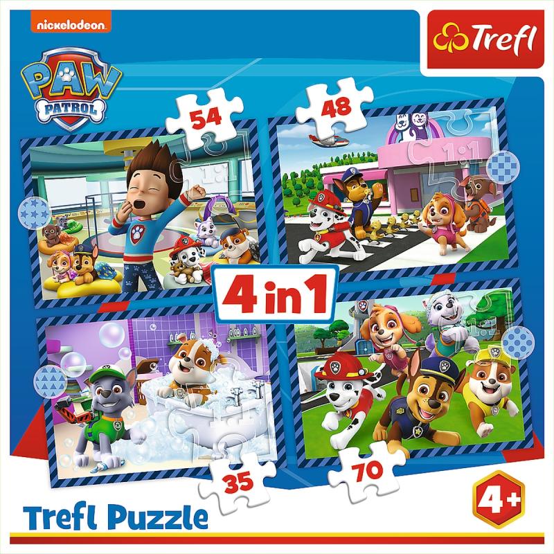 PUZZLE 4W1 TREFL PSIE SPRAWY PSI PATROL