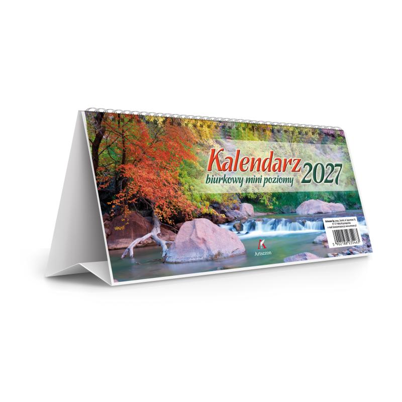 KALENDARZ BIURKOWY MINI POZIOMY 19,6X9,4 2027
