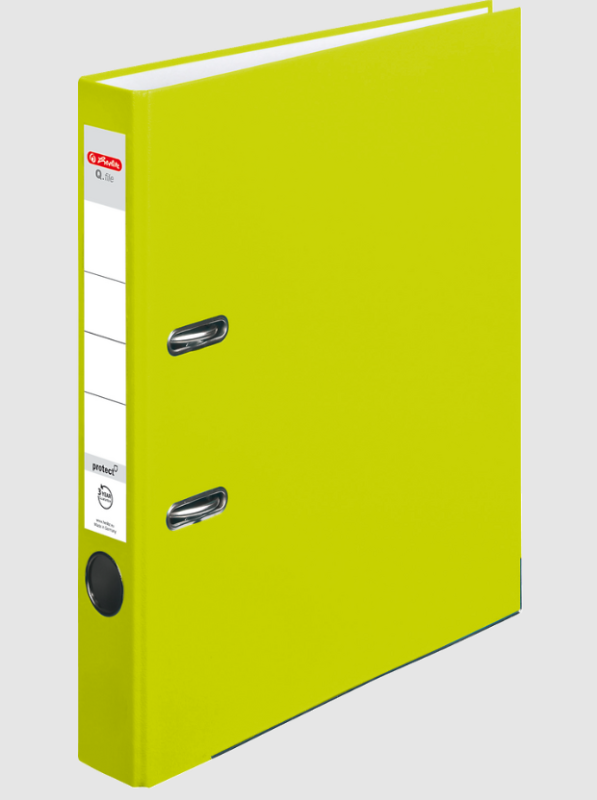 SEGREGATOR A4/5 HERLITZ PP NEON GREEN Q.FILE