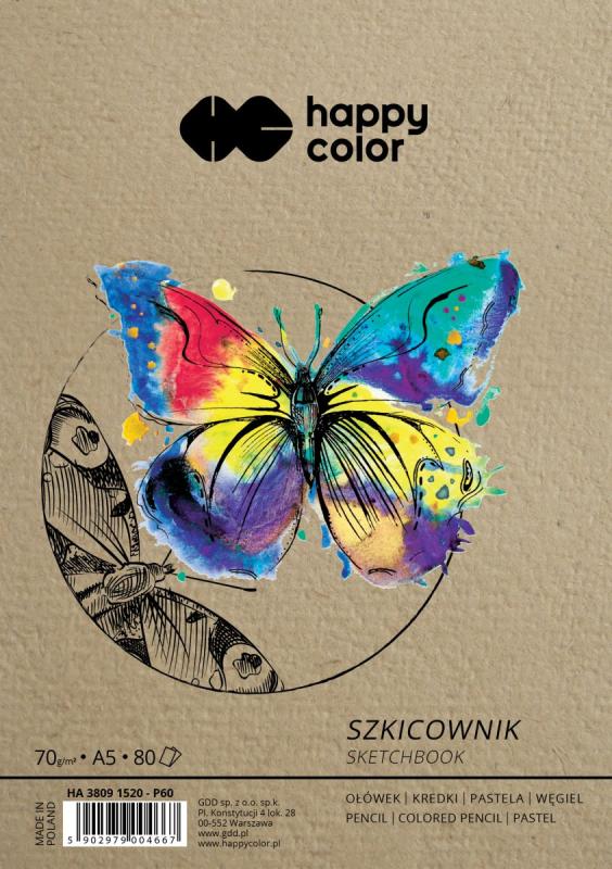SZKICOWNIK NA SPIRALI 135X205MM 80 ARKUSZY