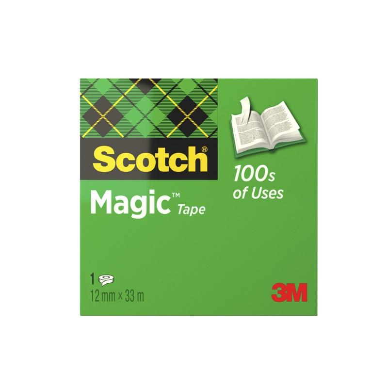 TAŚMA 12*33 MAGIC SCOTCH 3M MAT PUD 810
