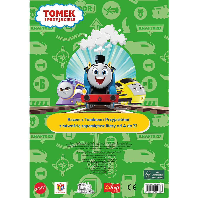 KSIĄŻECZKA TREFL TOMEK I PRZYJACIELE A - Z LITERY