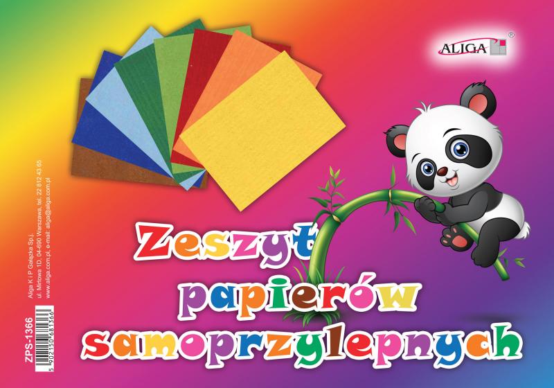 ZESZYT PAPIERÓW SAMOPRZYLEPNYCH - MIX ZPS-1366 (B5) 17x25cm, 8 kartek