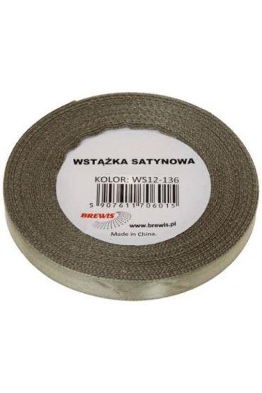 WSTĄŻKA SATYNOWA 12MM/32M 136 KHAKI