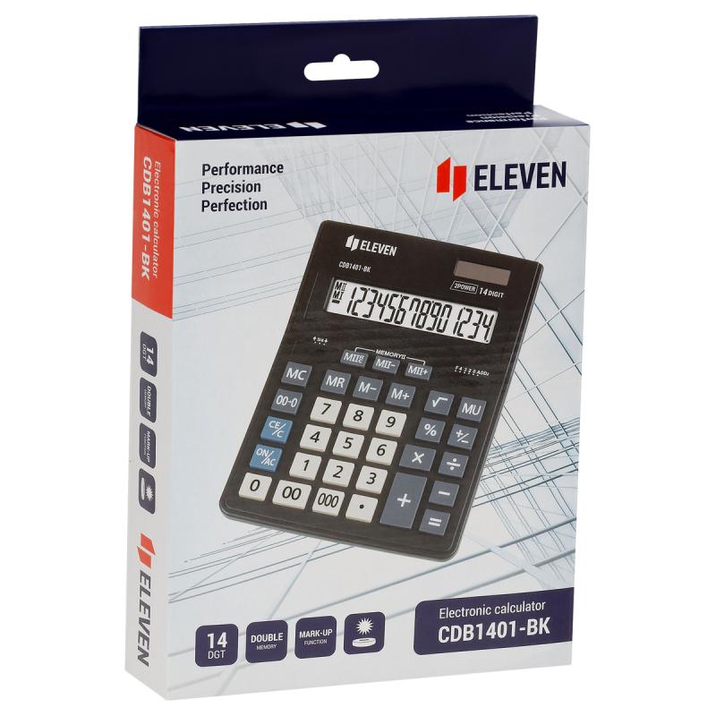KALKULATOR ELEVEN CDB1401-BK BIUR.