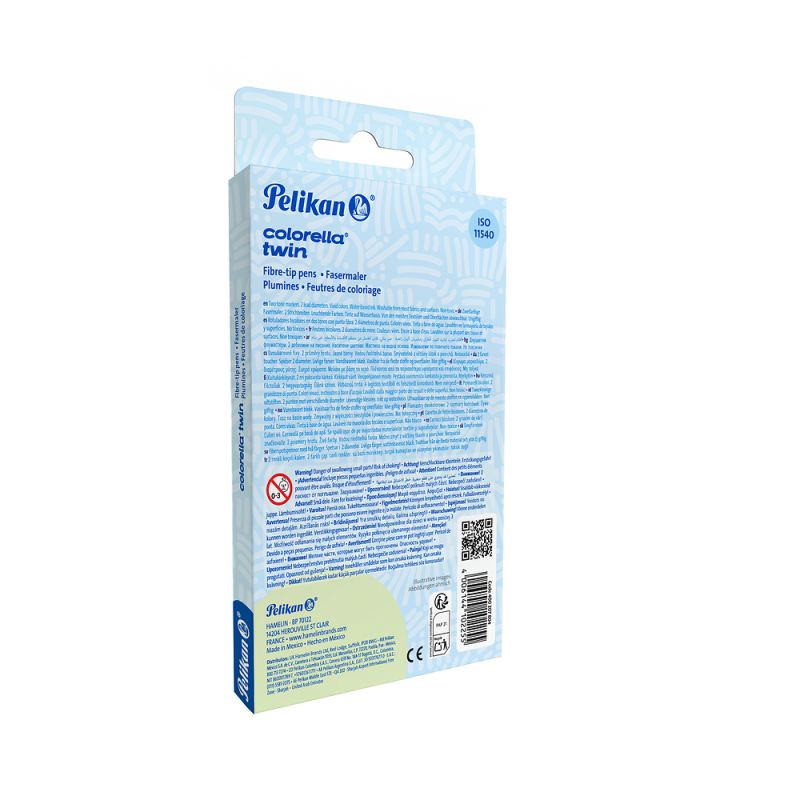 FLAMASTRY 10 PELIKAN COLORELLA TWIN