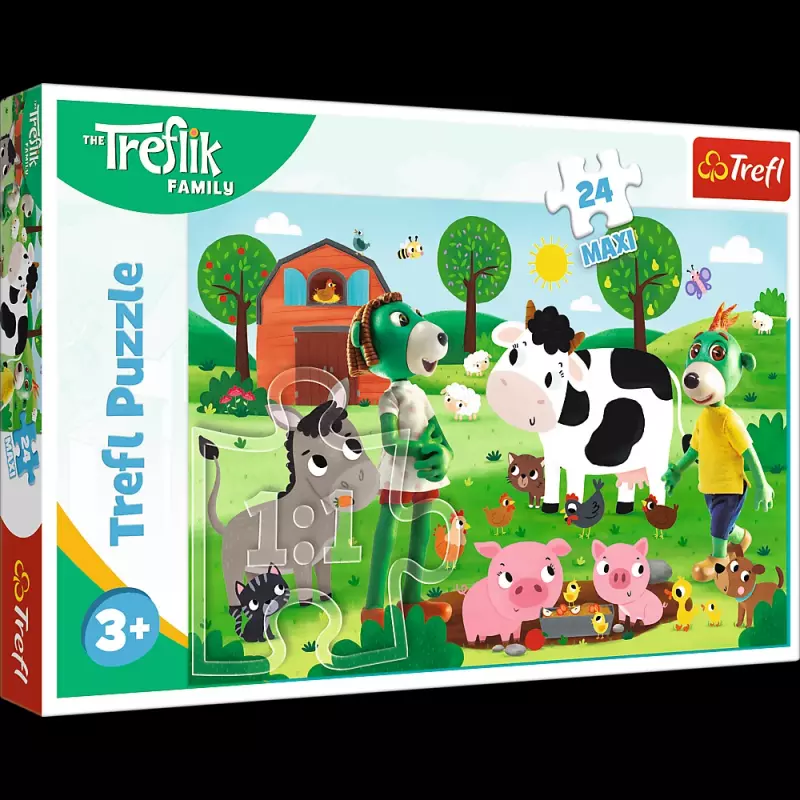 PUZZLE 24 TREFL MAXI TREFLIKI NA WSI