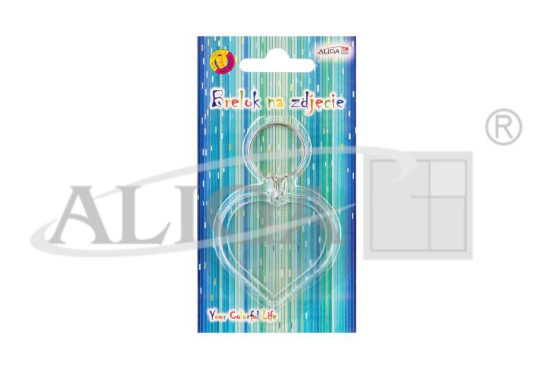 BRELOK PERSONALIZOWANY NA ZDJĘCIE CB-3612 SERCE Z PLEXI 5CM