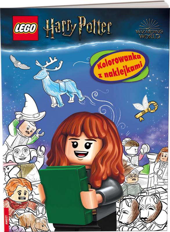 KSIĄŻECZKA LEGO HARRY POTTER. KOLOROWANKA Z NAKLEJKAMI