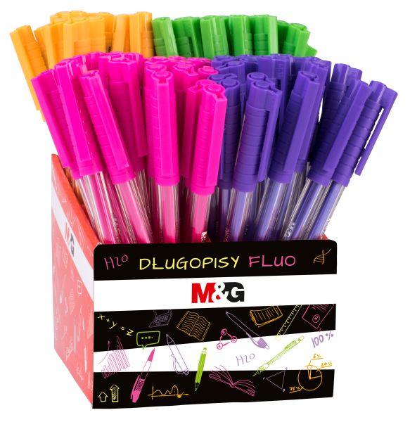 DŁUGOPIS ŻELOWY OFFICEG 0.8MM FLUO-PASTEL MIX KOL.A'96 MG