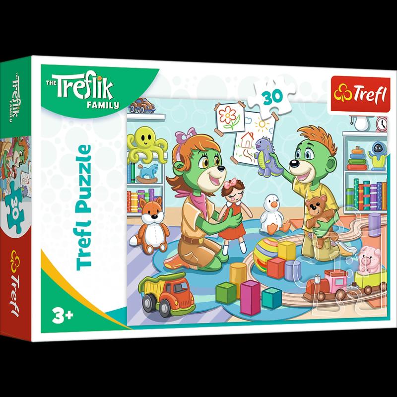 PUZZLE 30 TREFL RADOSNA RODZINA TREFLIKÓW
