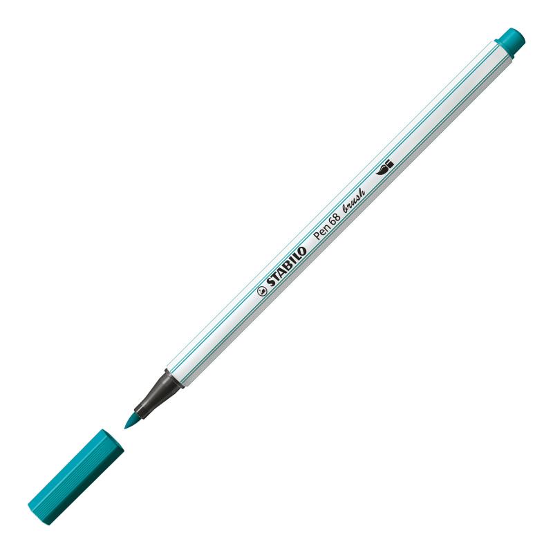 PISAKI STABILO 68 BRUSH TURKUSOWY