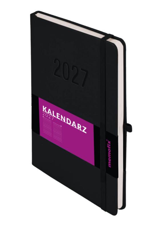KALENDARZ B5 MEMOFIX DZIENNY CZARNY